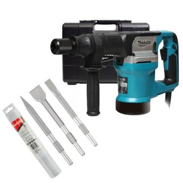 Imagem de Martelete Makita M8600B 220v 900W 5,4Kg 7,2J com Maleta e Kit Ponteiro