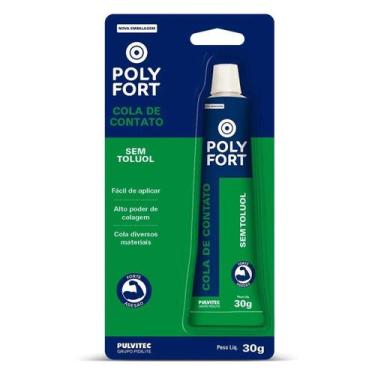 Imagem de Cola De Contato Sem Toluol Polyfort 30G (Ta013) - Pulvitec