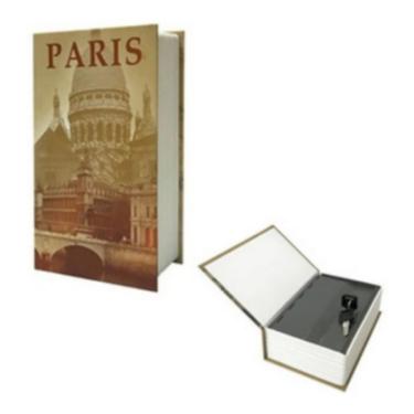 Imagem de Cofre Livro Estampado Paris Tamnho G -Western