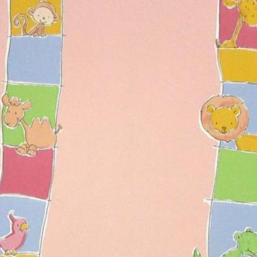 Imagem de Papel de Parede Safari Friends Infantil Colorido SF6209