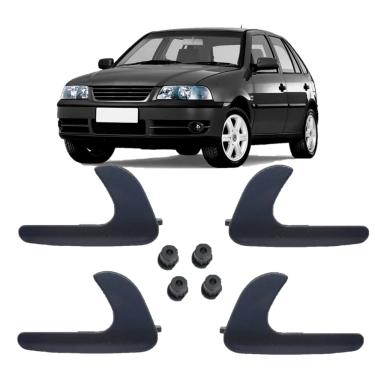 Imagem de kit 4 gatilho da maçaneta interna puxador da porta gol 2005