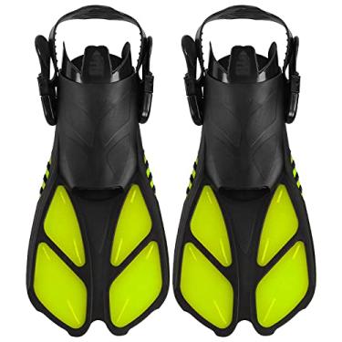 Imagem de aqxreight Barbatanas de Snorkel de Salto Aberto Ajustáveis ​​para Melhor Desempenho e Conforto na Natação (XL)