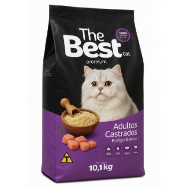 Imagem de Ração The Best Cat Gatos Frango e Arroz Adultos Castrados 10,1Kg - Sma