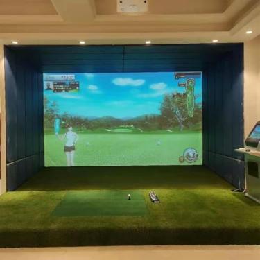 Imagem de Tela De Projeção De Treinamento De Golfe Interno De 300 * 400 Cm, Ferramentas De Entretenimento De Jogo De Jogo, Tela De Projeção Grande, Para Iniciantes Em Casa, Para Treiname, 320 * 400