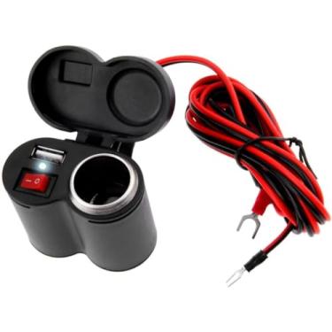 Imagem de Carregador Para Moto Celular GPS Tomada USB 2.0 Adaptador Acendedor Guidão De Motocicleta Bicicleta Elétrica Automático Entregadores Prova De Água