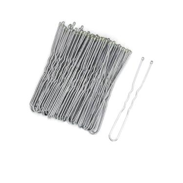 Imagem de 50 peças de grampos de cabelo em forma de U pães ondulados bobby francês histórico estilo de cabelo acessórios de cabeça para mulheres senhora
