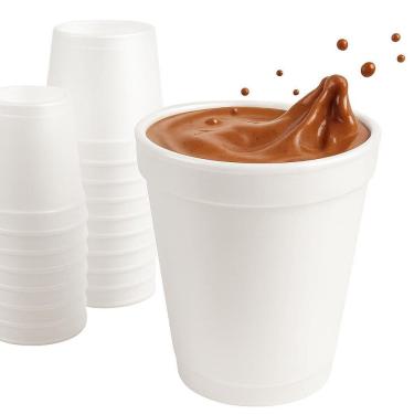 Imagem de Kit Copo Termico Isopor Café E Bebidas Quentes 300Ml 50 Un