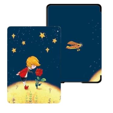 Imagem de Capa para Kindle Colorsoft Com Alça + Película - Tela 7 polegadas - 2025 - Case Kindle Colorsoft Signature (Príncipe e a Flor)