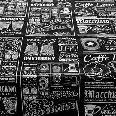 Imagem de Toalha De Mesa Térmica Impermeável Pvc Café 0,70 X 1,00