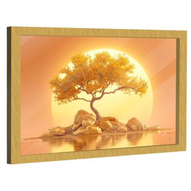 Imagem de Quadro Decorativo Árvore da Vida Pôr do Sol