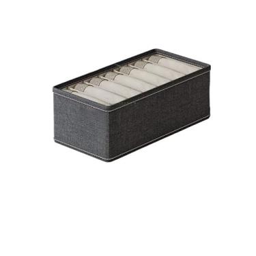 Imagem de Caixa Organizadora, Caixa de Armazenamento Dobrável Bolsa de Armazenamento Multifuncional com Zíper à Prova de Mofo(7 quadrados,2pcs)