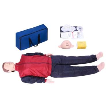 Imagem de LVMMO Manequim CPR Kit de treinamento para adultos, manequim CPR de corpo inteiro, acessórios médicos para treinamento de adultos, conjunto de manequim de treinamento de RCP para sala de aula ou