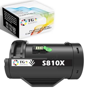 Imagem de Toner compatível com imagens TG Dell 1 pacote S2810X de alto rendimento (6000 páginas) de substituição para H815DW S2810DN S2815DN (com chips) (preto)
