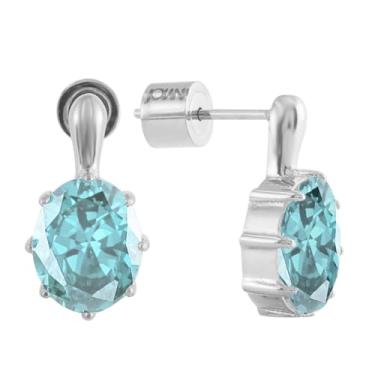 Imagem de JOIANA | Brincos Romy, Medium, Conjunto de aço inoxidável com revestimento de ouro 18 k/banhado a prata com pedras de zircônia cúbica, Sem pedra preciosa