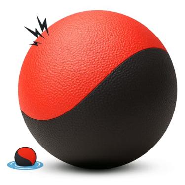 Imagem de Quizvi Brinquedo flutuante para cães estridentes – bola de borracha de 6,9 cm para mastigadores agressivos, brinquedo interativo durável para cães médios e grandes, ideal para brincar na água, buscar