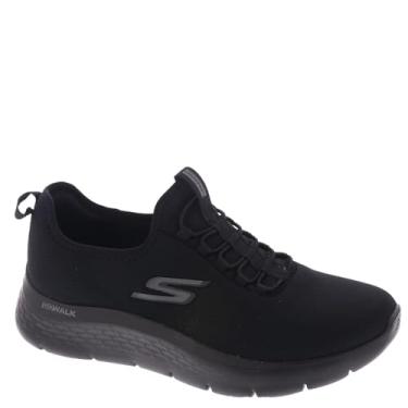 Imagem de Skechers Gowalk Flex – Tênis esportivo casual para caminhada com espuma resfriada a ar, Preto 2, 48