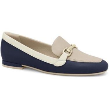 Imagem de Mocassim Feminino Marinho Multicolor Sola Antiderrapante Comfortflex 2579304-3-Feminino