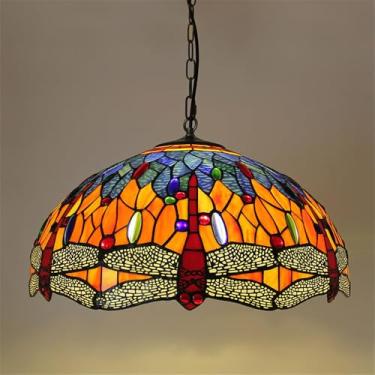 Imagem de Luminária pendente de luxo contemporânea para restaurante, com LED, estilo americano criativo, para sala de estar, quarto, hotel, villa, corredor, café, bar, escada, lustre de vidro colorido