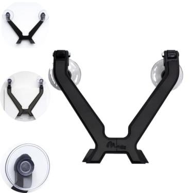 Imagem de Suporte Veicular Premium Para Starlink Mini Dupla Ventosa Reforçada Fixação no Vidro Para-brisa Fixação no Vidro sem obstrução da visão do motorista - Ideal para Carros e Motohomes - Preto