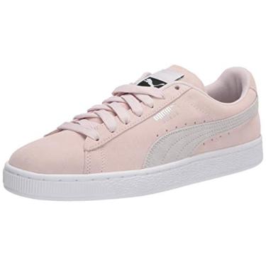 Imagem de PUMA Tênis clássico de camurça feminino, Água de rosa, puma branco, 5.5