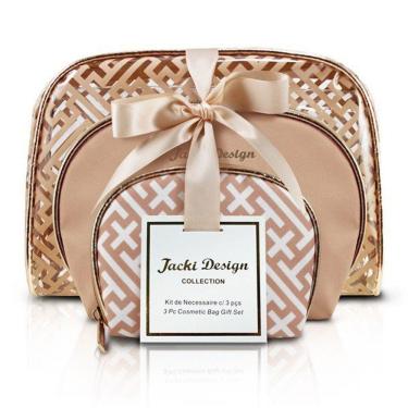 Imagem de Kit De Necessaire Com 3 Peças Diamantes Jacki Design Dourado