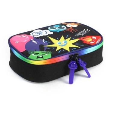 Imagem de Estojo Box Organizador Preto Escolar Divertidamente Disney - Maxlog Im