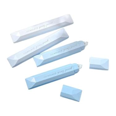 Imagem de Fenteer Conjunto de 4 rolos de fita adesiva dupla face para scrapbooking, artesanato e escritório, Azul