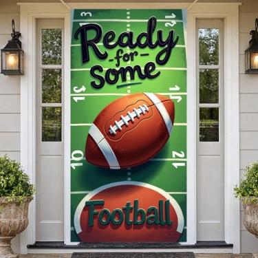 Imagem de Woosytoo Banner de design de futebol, decoração de festa de evento esportivo, cenário de porta traseira de noite de jogo (pronto para alguns)