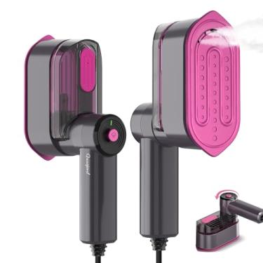 Imagem de Quuejenl Vaporizador De Roupas Portátil Para Viagem - Mini Ferro De Passar Roupas Portátil De 1000 W, Cabo De Alimentação De 2,4 M, Design Dobrável, Itens Essenciais Para Viagem, Dormitório Universi