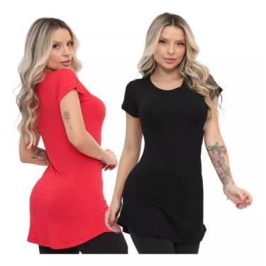 Imagem de Blusa Feminina Longa Vest Legging Tapa Bumbum KIT C2 - IMPERIOS, P, Pr