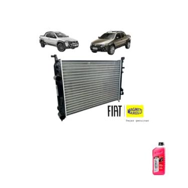 Imagem de Kit Radiador Palio 1.6/1.8 16V Fire + Aditivo Radiador DNK Rosa Concentrado Antirust