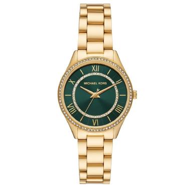 Imagem de Relógio Michael Kors Lauryn Mk4737/1dn Dourado E Verde