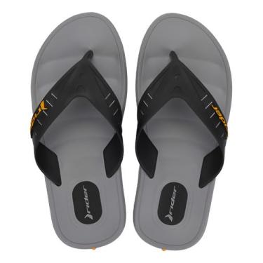 Imagem de Chinelo Masculino de Dedo com Amortecedor no Calcanhar e Sola Antiderrapante (Cinza, BR, Adulto, Numérico, 38)