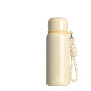 Imagem de Copo Térmico de Aço Inoxidável 500ml com Filtro Aprimorado - Isolamento 5 Camadas, Tampa Anti-Vazamento, Ideal para Café Gelado, Chá e Bebidas (Milkshake branco,500ml)