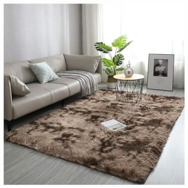 Imagem de SPXMQSS Tapete de área grande, tapete lavável antiderrapante para sala de estar, tamanho grande, macio e peludo, tapete grande, para sala de estar, quarto, dormitório, quarto de crianças