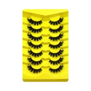 Imagem de Cílios Postiços Fluffy Cat Eye 5/7 Pares Dramáticos E Espessos 5D Volu