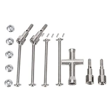 Imagem de Cuofyunl rc eixo de acionamento do carro dianteiro traseiro controle remoto acessório do carro apto para scy 1/16 16103 16201 16101 16102 pro rc carros