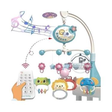 Imagem de Móbile Para Berço De Bebê Com Luzes, Música, Projeção E Controle Remot