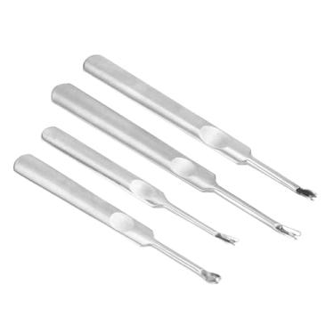 Imagem de LiebeWH Vtype Groover, Utype Groover, Ferramentas de Couro Valetadeira de Couro Com 4 Peças de Aço Inoxidável Diy para Ferramenta de Escultura Em