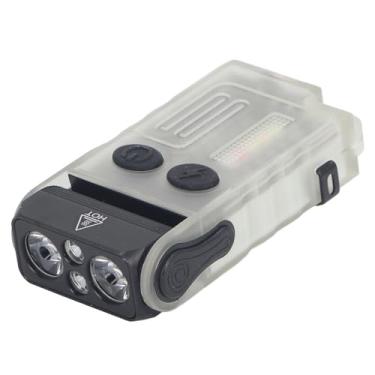 Imagem de LiebeWH Lanterna LED Portátil, Rotação 180, Alarme de Acampamento Luz UV à Prova d'água IP67 110dB Clipe Traseiro de Emergência Lâmpada de Trabalho Ao Ar Livre