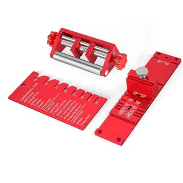 Imagem de Fafeicy Gabarito de Afiação de Cinzel, Afiação de Liga de Alumínio para Cinzéis e Planos Configuração de ângulo de 10 a 45 Graus Com Régua Angular para Ferramentas de Marcenaria
