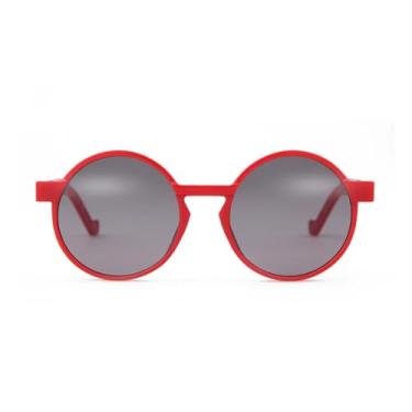 Imagem de HCHES Óculos de Sol Redondos Femininos Steampunk com Lentes Degradê, Moda Masculina, Proteção UV400 (3)