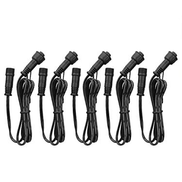 Imagem de 5PCS Cabo de Extensão 1m Fio 2 Pinos IP67 com Conector Macho e Fêmea para Luz Deck Solar Shed Lâmpada Pendente Luzes Ponta Jardim