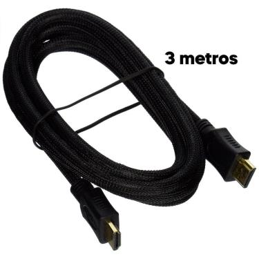 Imagem de Cabo Hdmi 3 Metros 4K Hd Full Hd Ideal Para Games E Tv