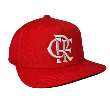 Imagem de Boné Adidas Aba Reta Flamengo - Vermbco-Unissex