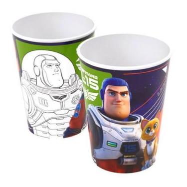 Imagem de Kit 2 Copos de Suco Refri Buzz Lightyear Toy Story 320ML Plasútil