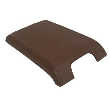 Imagem de Capa de reposição para apoio de braço de couro sintético em marrom noz-pecã compatível com Ford F150 Raptor 2009 2010 2011 2012 2013 2014 (Feito nos EUA)
