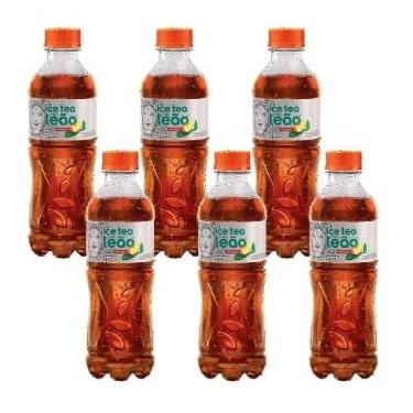 Imagem de Chá Ice Tea Leão Pêssego Zero 450ml - 6 Unidades