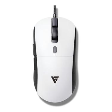 Imagem de Force One Orion Mouse Gamer Profissional, 20000 DPI, Sensor Sunplus 6662, Switches Huano 20M, 96g Leve, RGB 16.8 Milhões de Cores, Cabo Paracord, Branco