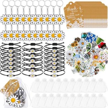 Imagem de Conjunto de lembrancinhas Tuanse, 130 peças, chaveiros e pulseiras Dai